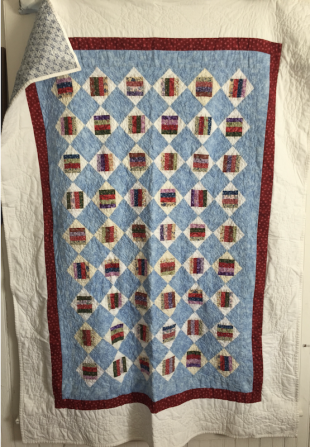 "Ocracoke Cracker Quilt" by Nancy Reynolds. Youth Size 56" x 45" - quilt